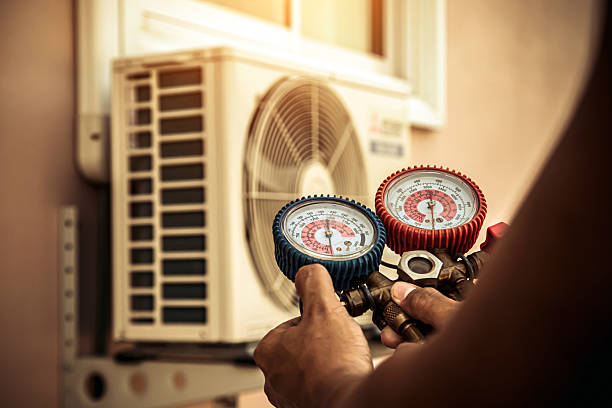 Professional Ductwork Repair technician working in Burson, CA